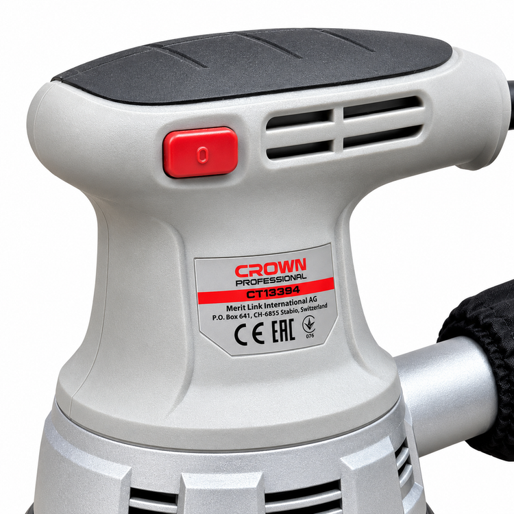 سنباده زن اوربیتال کرون CROWN مدل CT13394 توان 240 وات صفحه 125 میلیمتر